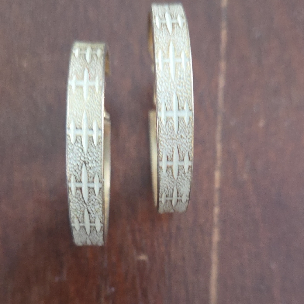 Silver And Gold Clipon Earrings